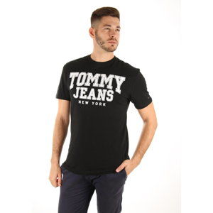 Tommy Hilfiger pánské černé tričko Essential - XL (78)